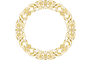 Cirkel schabloner - Brittiskt Dekor 06d