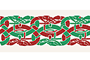 Schabloner i keltisk stil - Vävt Snake