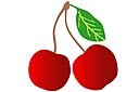 Stenciler frukter - Cherry 1