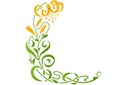 Vinkelschabloner - Blooming Lily