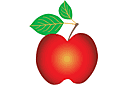 Stenciler frukter - Apple 2