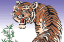 Schabloner på österländskt tema  - Japansk tiger