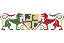 Schabloner i medeltidsstil - Mönster heraldik 1