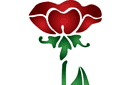 Rosorschabloner - Big Rose