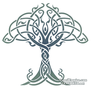 Livets träd och Keltisk (Schabloner i keltisk stil)