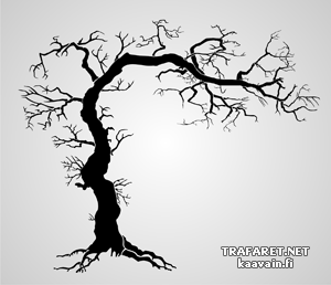 Gotiska trädet (Schablonmålning - siluetter)