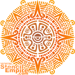 Aztec sol (Cirkel schabloner)