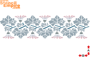 Wicker Blommor (Stenciler olika motiv blommor)