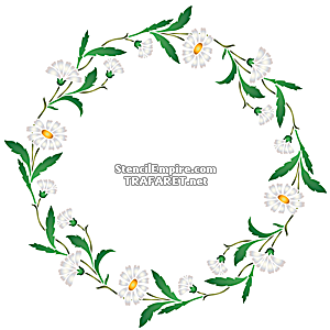 Margueritring (Stenciler olika motiv blommor)