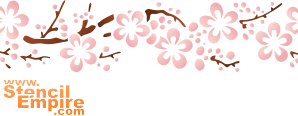Bård sakura (Etniska bårder med färdiga schabloner)