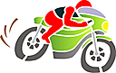 Maskineri schabloner - Motorcyklist 1