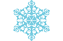 Vinterschabloner - Snowflake VII