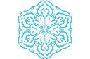 Vinterschabloner - Snowflake XI