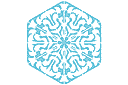 Vinterschabloner - Snowflake XII