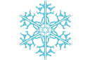 Vinterschabloner - Snowflake XIII