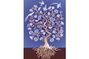 Väggschabloner med träderna - Fairy Tree of Life