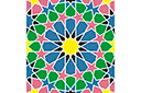Schabloner för tapetmålning - Alhambra 06b