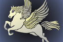 Ritmallar schabloner djur - Pegasus -stor