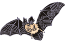 Ritmallar schabloner djur - Bat