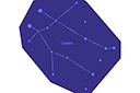 Stenciler pä världsrymden teman - Stjärnbilden Gemini
