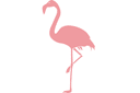 Ritmallar schabloner djur - Flamingo