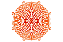 Cirkel schabloner - Aztec sön