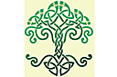 Schabloner i keltisk stil - Livets träd