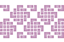 Schabloner för tapetmålning - Geometrisk vävning