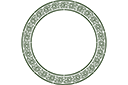 Cirkel schabloner - Stor ring och Keltisk