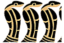 Schabloner i egyptisk stil - Cobra