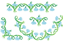 Byggsatser av flera schabloner - Blommande snödroppar