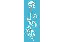 Stenciler olika motiv blommor - Vilda purjolök