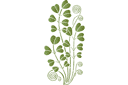 Löv och växter schabloner - Stjälkar och blad 9