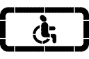 Symboler, marken och logotyper - Parkering för rörelsehindrade
