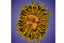 Schabloner i medeltidsstil - Medeltida solen