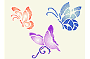 Schabloner med fjärilar - Fjärilar
