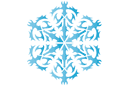 Vinterschabloner - Snowflake XXIV