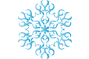 Vinterschabloner - Snowflake XXV