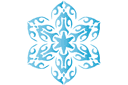 Vinterschabloner - Snowflake XV