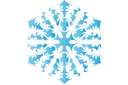Vinterschabloner - Snowflake XVI