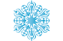 Vinterschabloner - Snowflake XVII