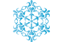 Vinterschabloner - Snowflake XXIII