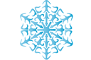 Vinterschabloner - Snowflake XIX