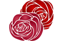Rosorschabloner - Två Roses