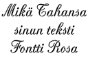 Schabloner med din egen gtext - Rosa font (VANLIG)