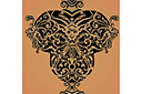 Schabloner i medeltidsstil - Vas i grotesk stil