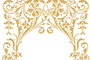 Renässans mönsterschabloner - Dekorativ ram Renaissance
