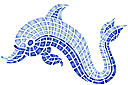 Marinschabloner - Mozzaichny delfin