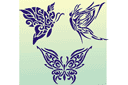 Schabloner med fjärilar - Fjärilsschablon 3