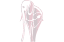 Ritmallar schabloner djur - Elegant Elephant